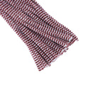 Crafteria White & Maroon Chenille Stripe Pipe Cleaners