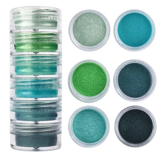 JUST CRAFT IT MICA POWDER 6 Shade Pearl Mica Powder (D)