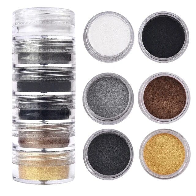 JUST CRAFT IT MICA POWDER 6 Shade Pearl Mica Powder (H)