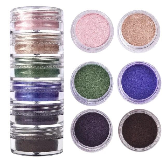 JUST CRAFT IT MICA POWDER 6 Shade Pearl Mica Powder (J)