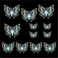 Crafteria Rainbow 3D Metallic Butterflies Decoration D03