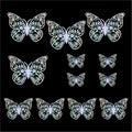 Crafteria Rainbow 3D Metallic Butterflies Decoration D07