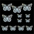 Crafteria Rainbow 3D Metallic Butterflies Decoration D08
