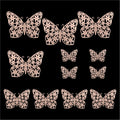 Crafteria Copper 3D Metallic Butterflies Decoration D06