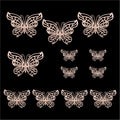 Crafteria Copper 3D Metallic Butterflies Decoration D05