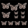 Crafteria Copper 3D Metallic Butterflies Decoration D08