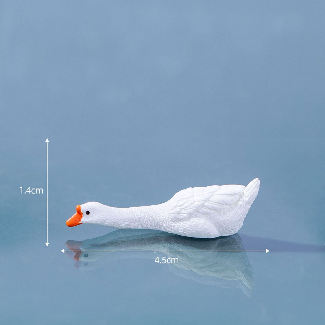 my store MINIATURE White Goose With Extended Neck