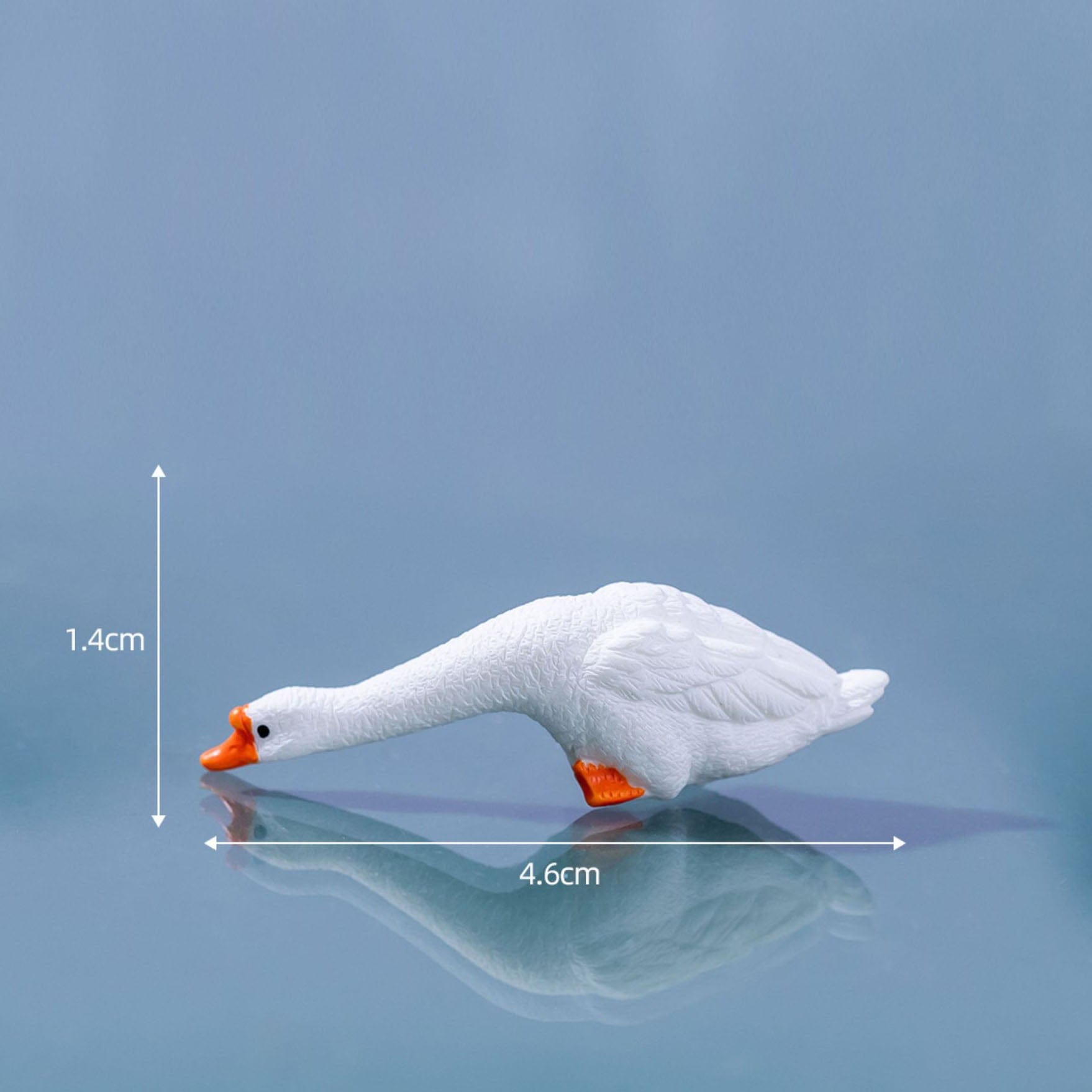 my store MINIATURE Bare-Footed White Goose