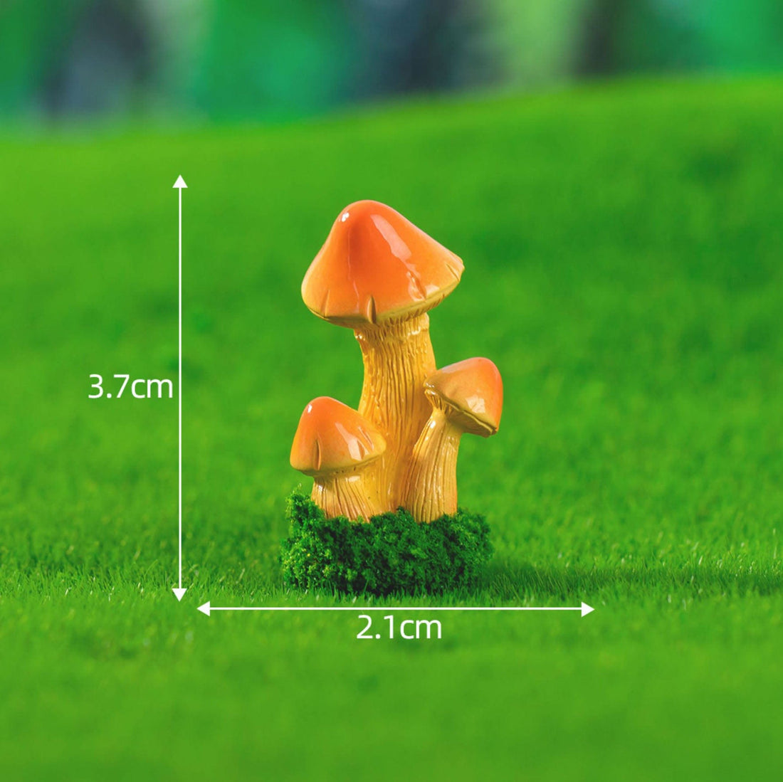 my store MINIATURE Orange Mushrooms