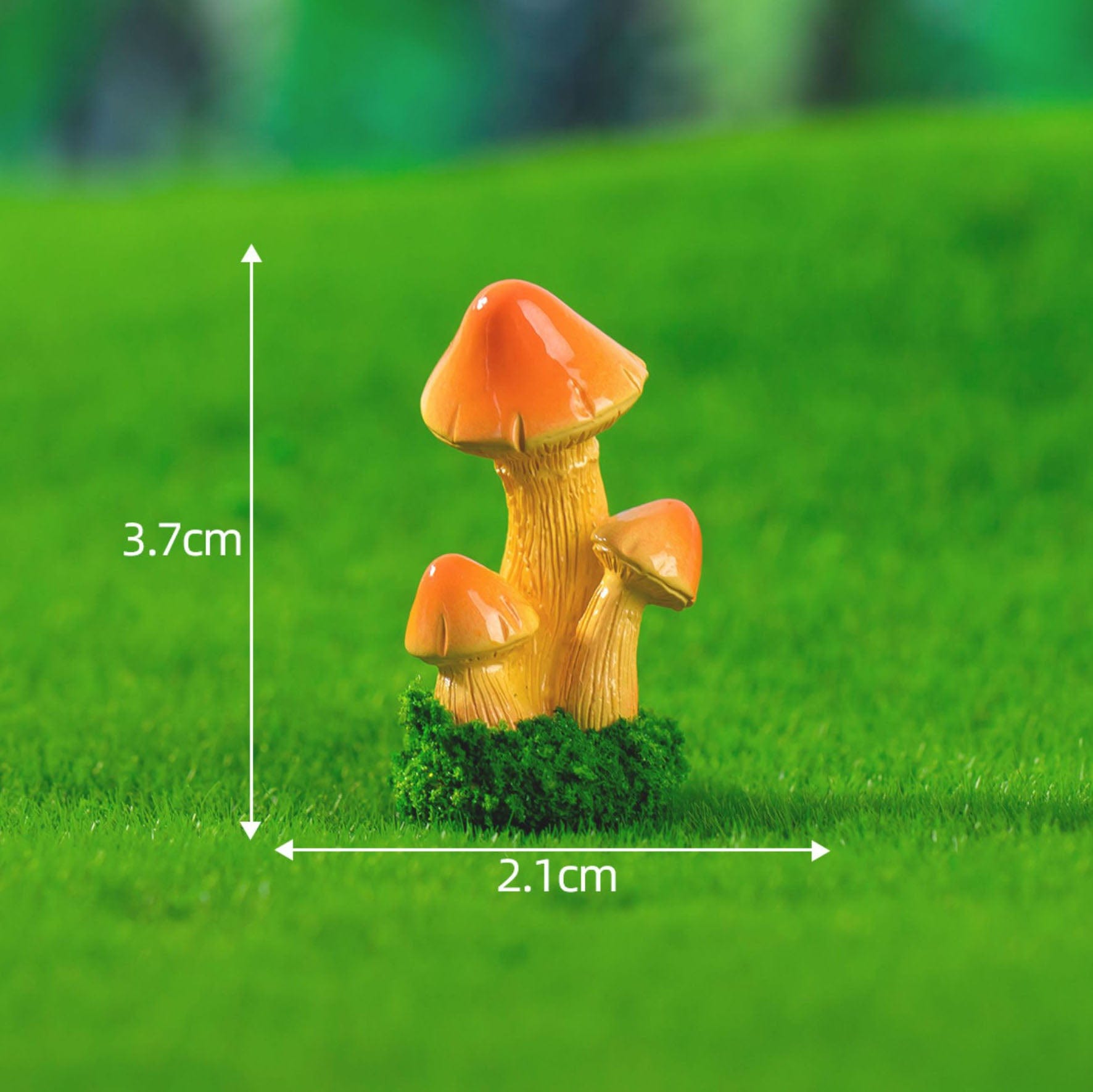 my store MINIATURE Orange Mushrooms