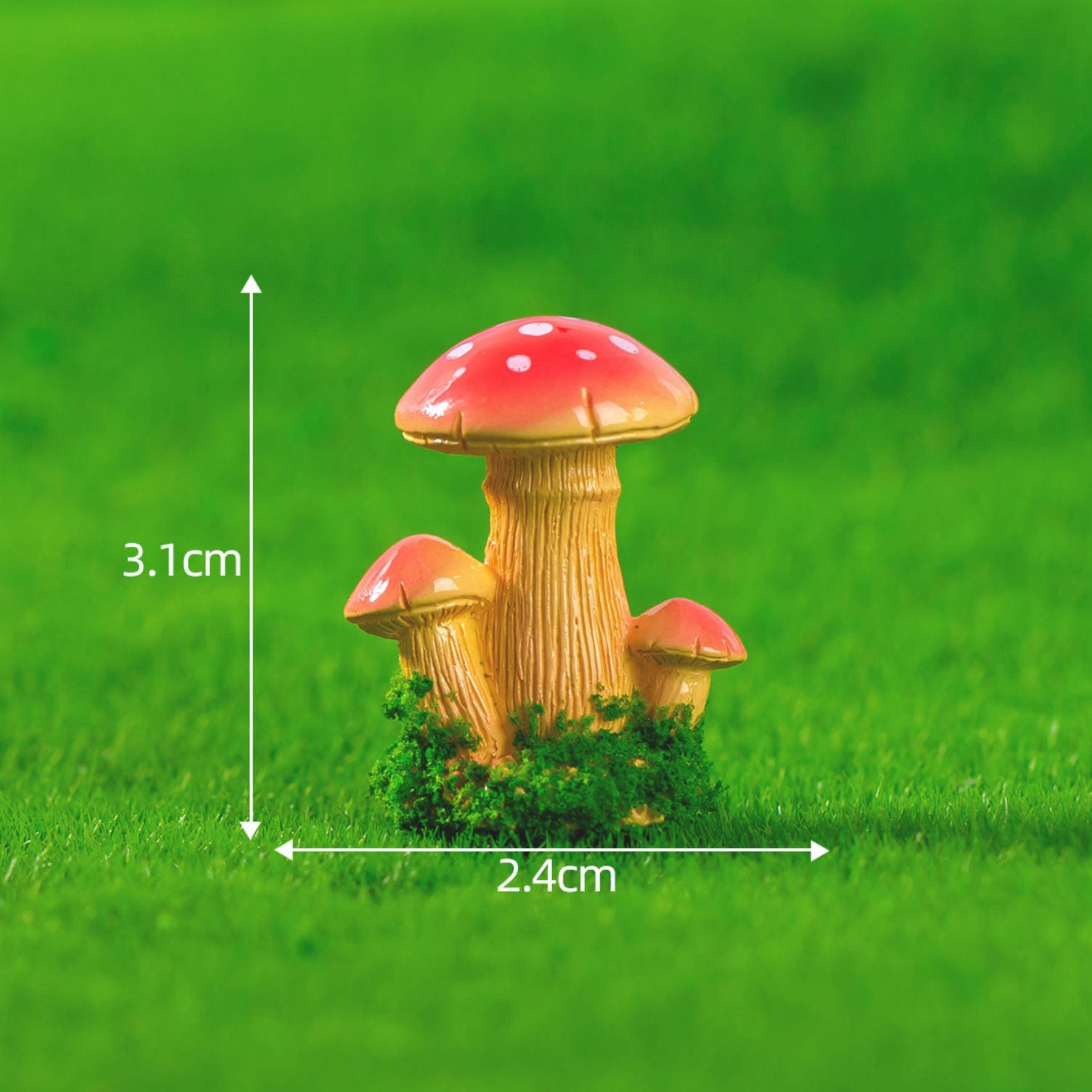 my store MINIATURE Red Mushrooms
