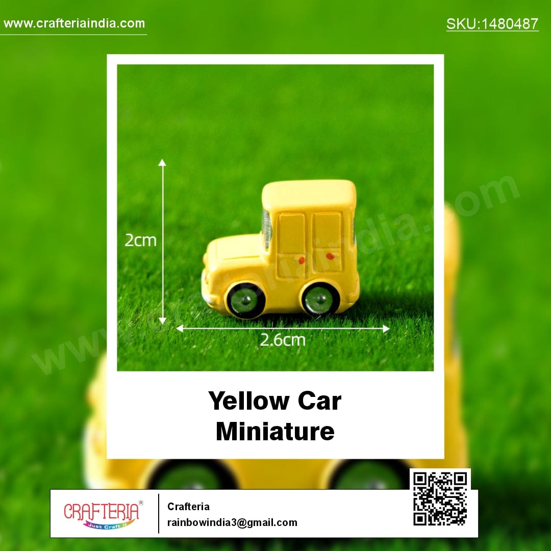 my store MINIATURE Yellow Car