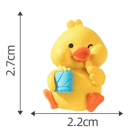 my store MINIATURE Yellow Duck With Eating French Fries