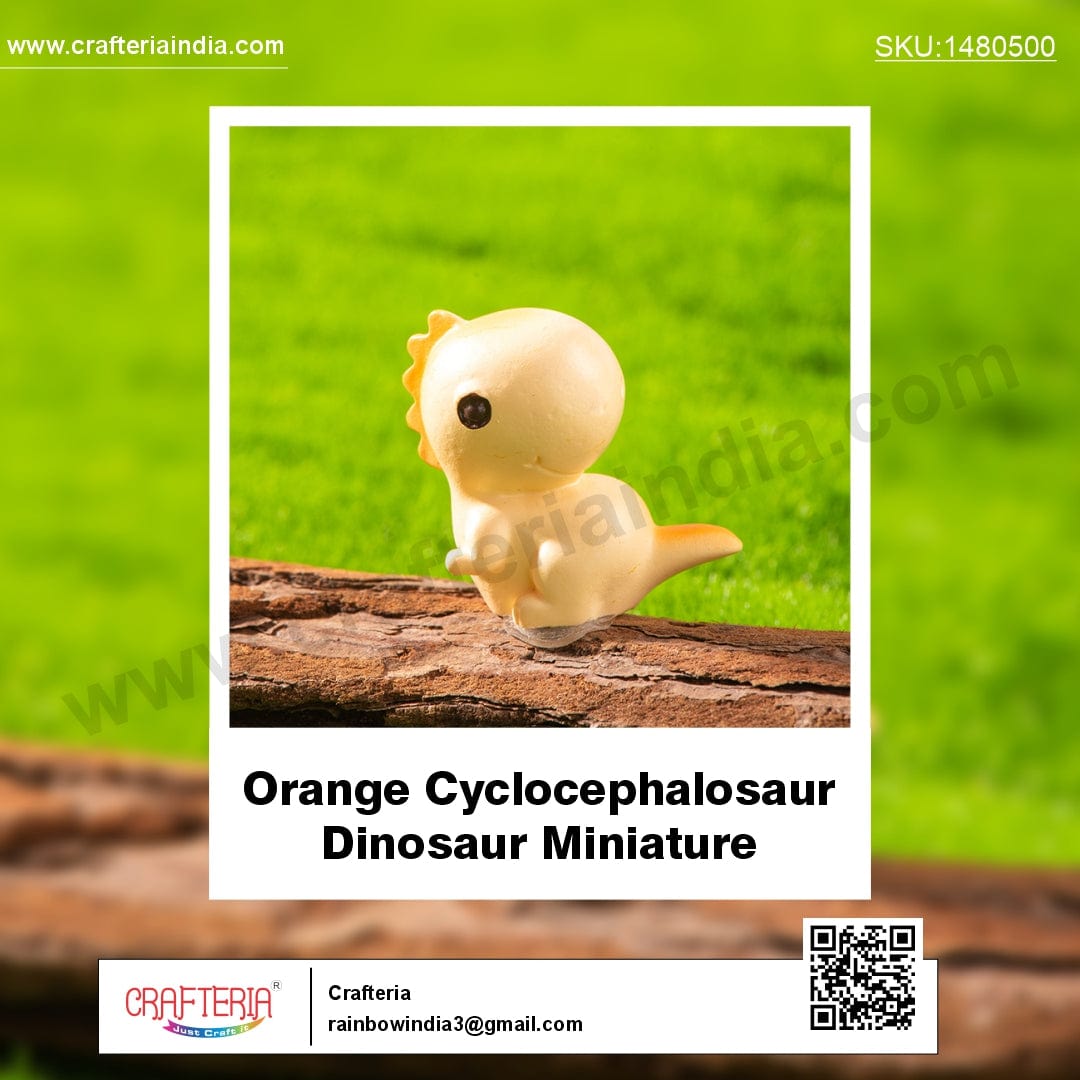 my store MINIATURE Orange Cyclocephalosaur Dinosaur