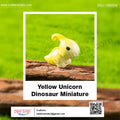 my store MINIATURE Yellow Unicorn Dinosaur