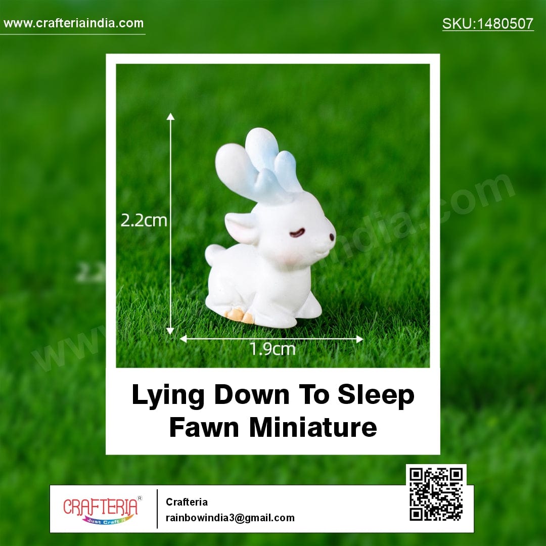 my store MINIATURE Lying Down To Sleep Fawn