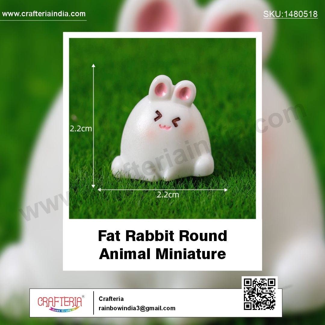 my store MINIATURE Fat Rabbit Round Animal