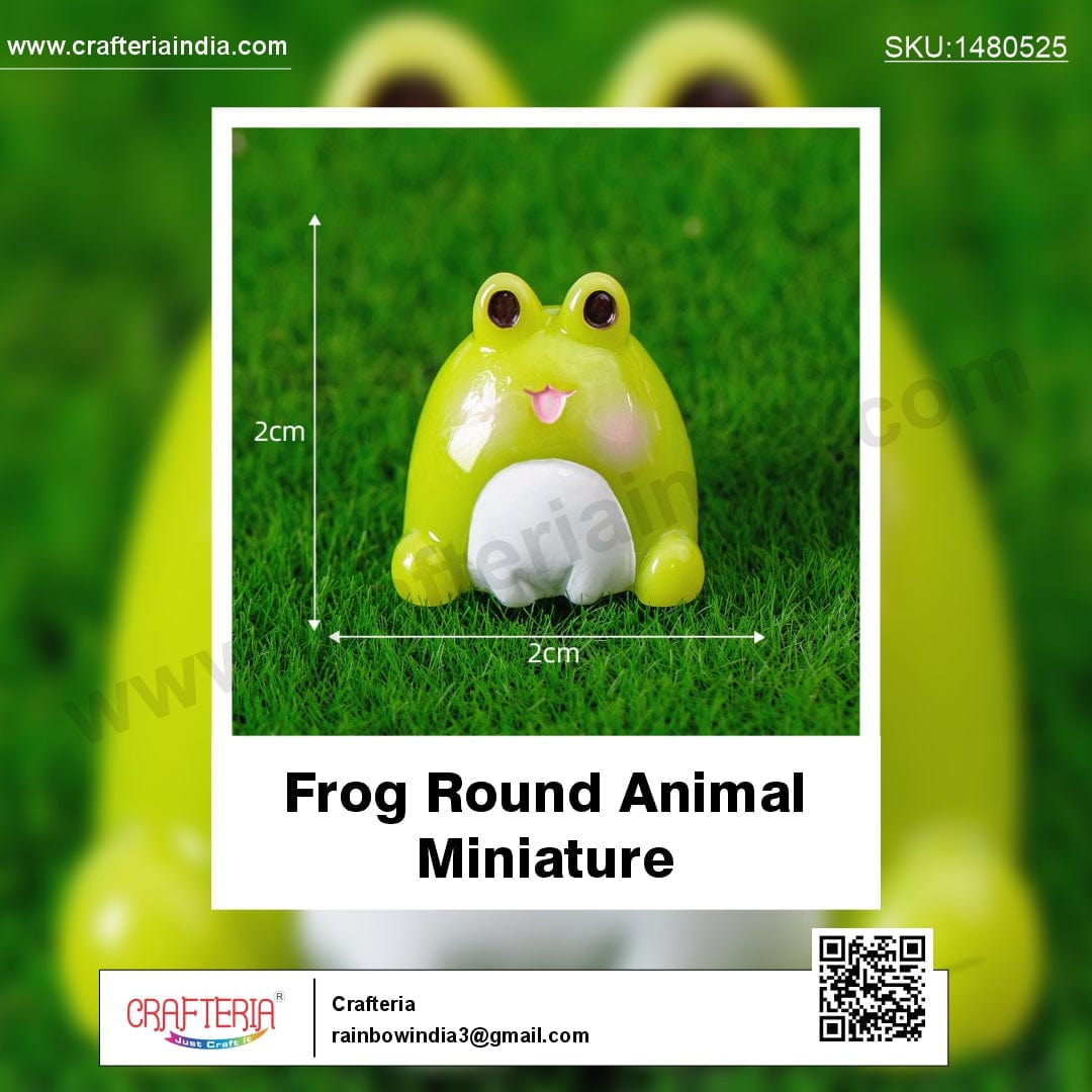 my store MINIATURE Frog Round Animal