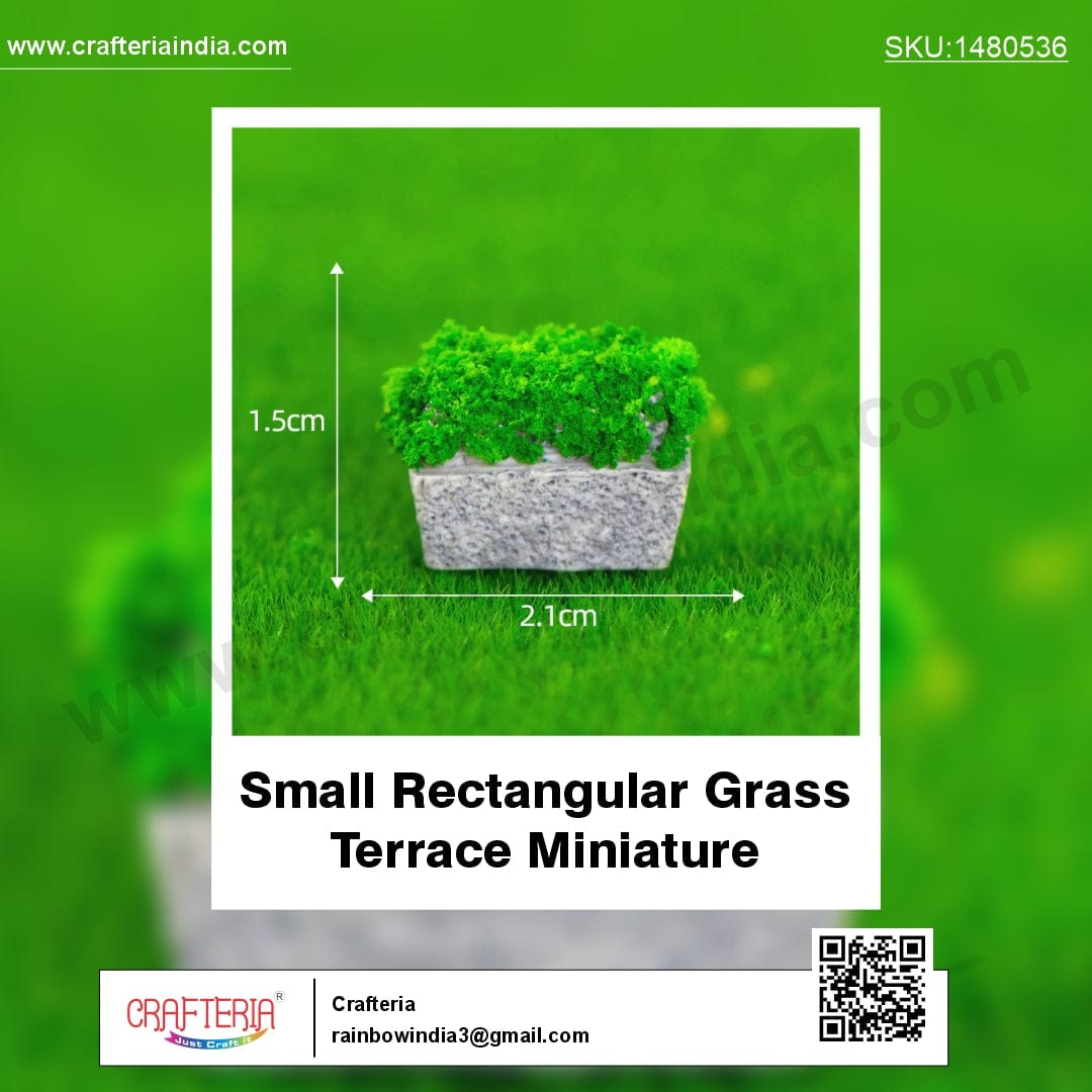 my store MINIATURE Small Rectangular Grass Terrace