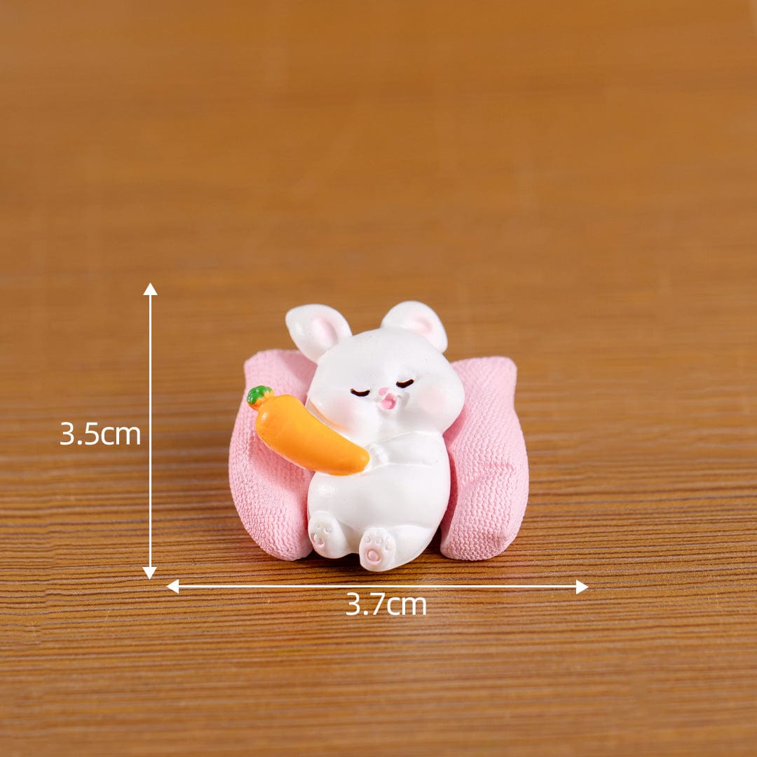 my store MINIATURE Rabbit Sleeping On Pillow