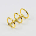 my store RESIN ACC 3 LAYER BOOK BINDING RING GOLD