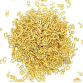 My Store BEADS Gold Letters Beads Alphabet ABS Pandent Beads