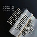 Crafteria Side Slotted  6/12 Assorted Self Threading Needles (3 Different Sizes)