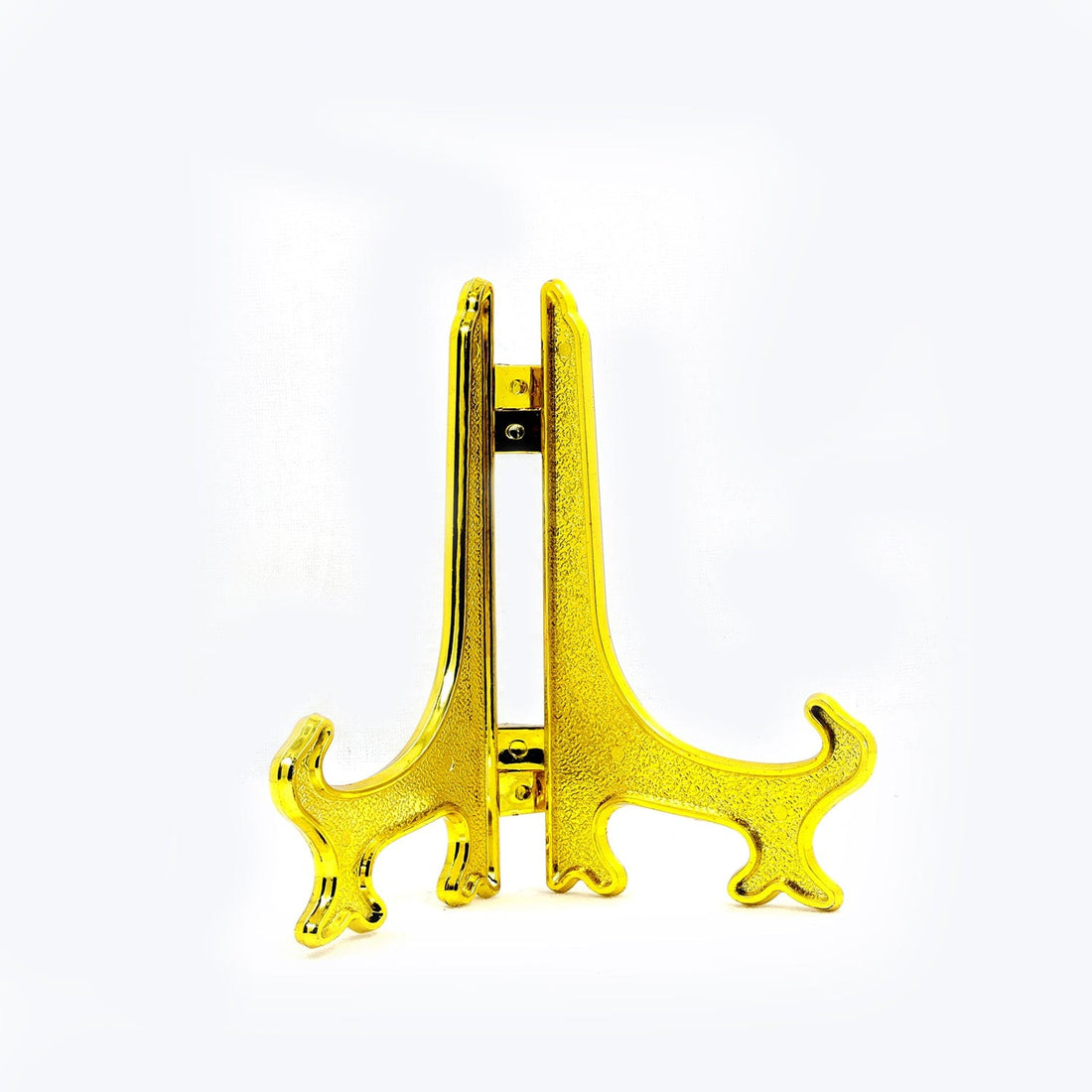 my store PLASTIC STAND 4" Gold Plastic Folding Stand