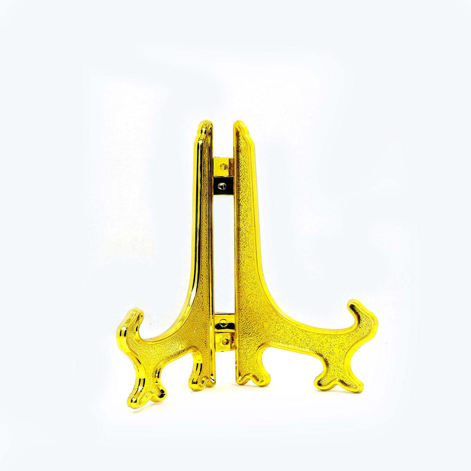my store PLASTIC STAND 4" Gold Plastic Folding Stand