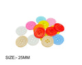 Crafteria 25MM ROUND COLOURFUL BUTTON