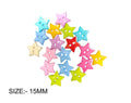 Crafteria 15MM STAR COLOURFUL BUTTON