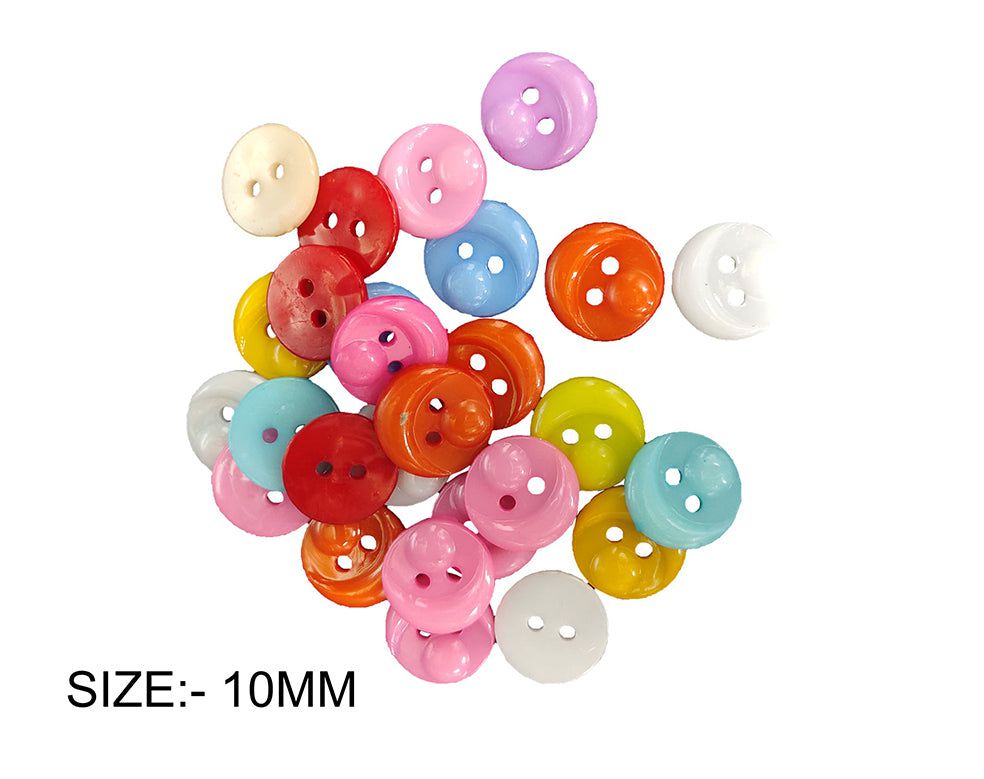 Crafteria 10MM HALF MOON COLOURFUL BUTTON