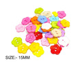 Crafteria 15MM 5 PETAL FLOWER COLOURFUL BUTTON