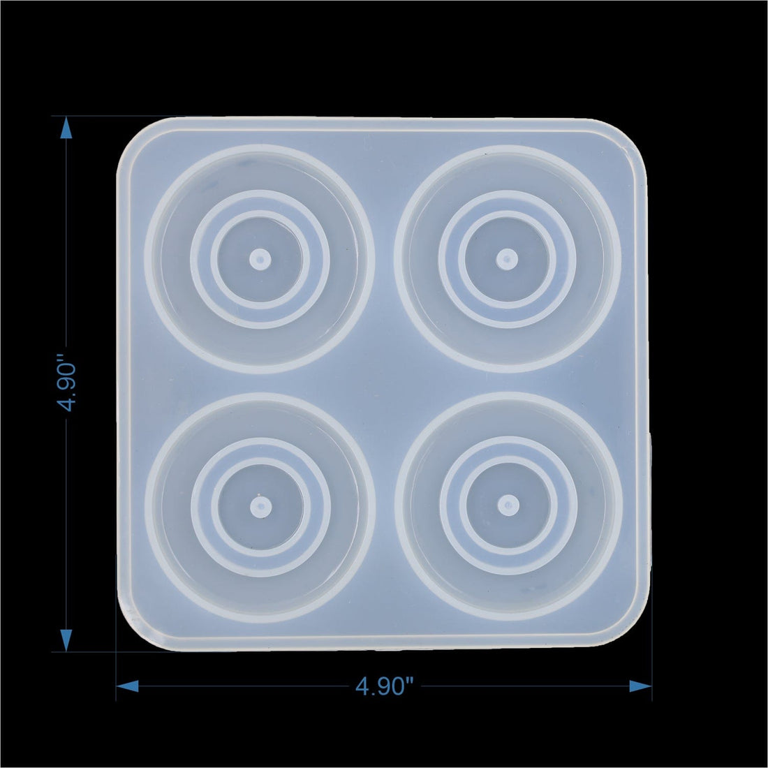 My Store Silicon Mould 4 Cavity 2" Evil Eye