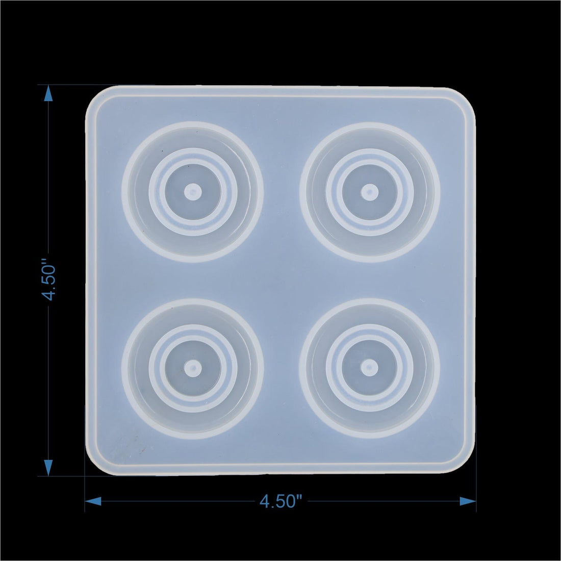 My Store Silicon Mould 4 Cavity 1.5" Evil Eye