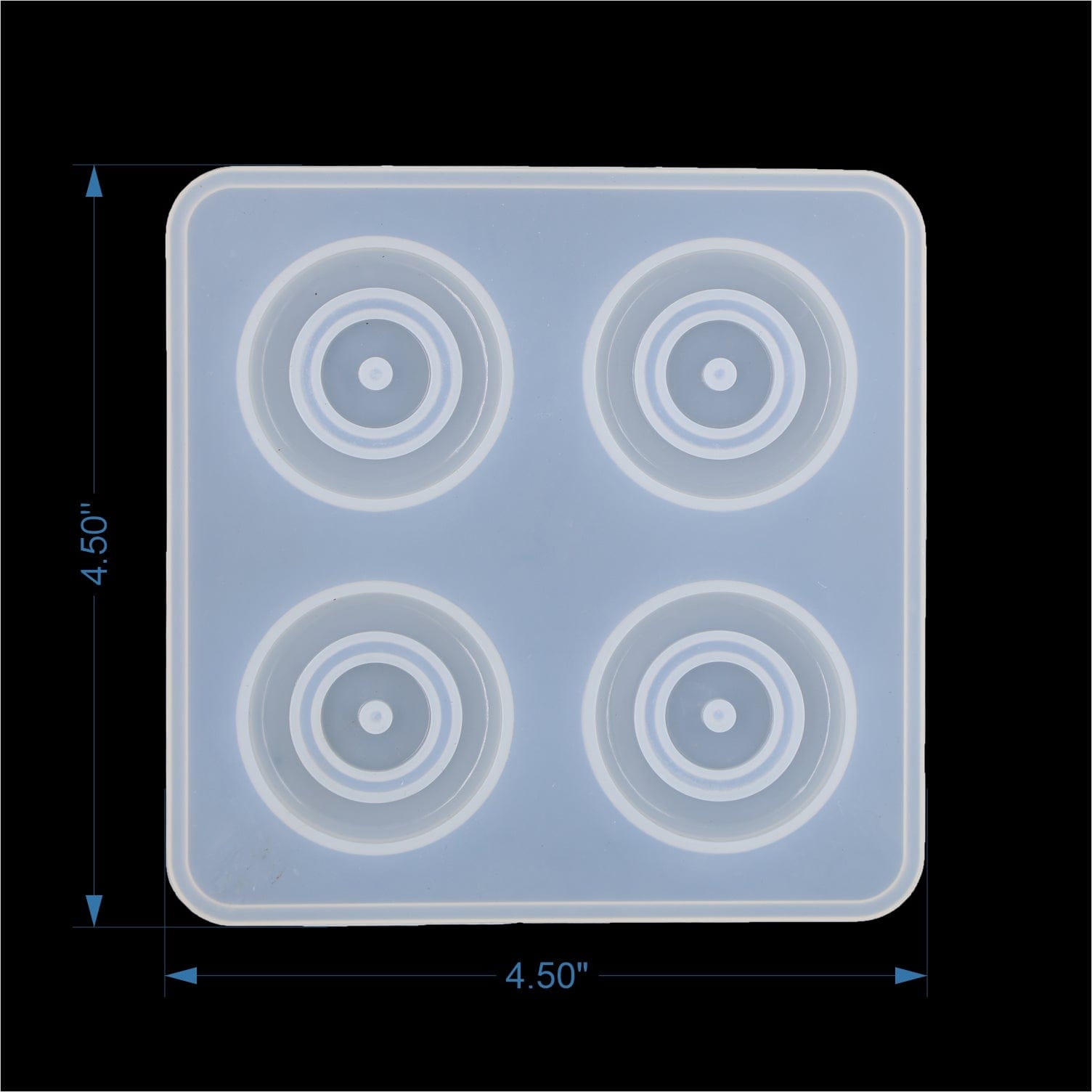 My Store Silicon Mould 4 Cavity 1.5" Evil Eye