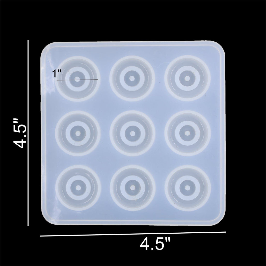 My Store Silicon Mould 9 Cavity 1" Evil Eye