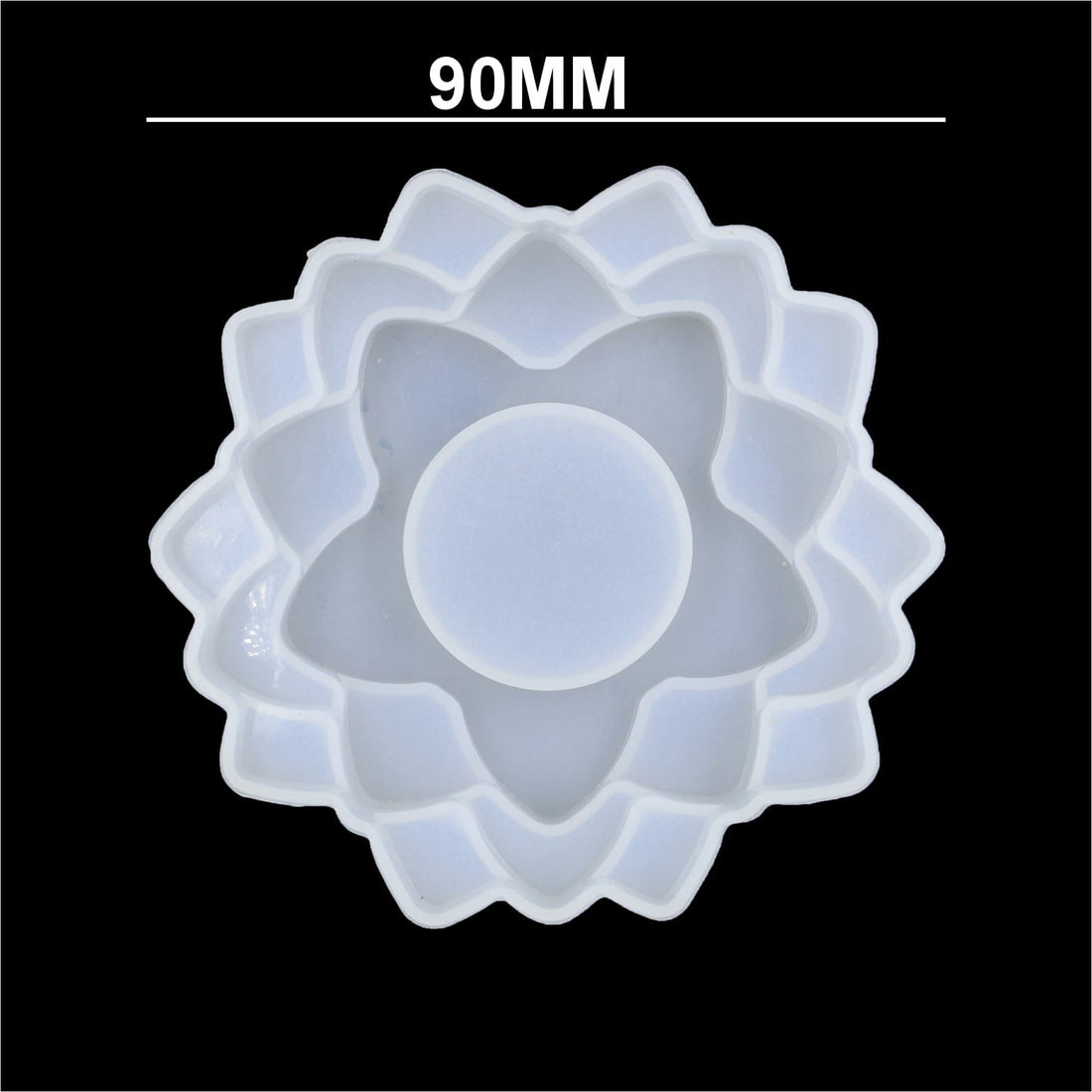 My Store Silicon Mould 3 Step Flower Tea light Holder Mould