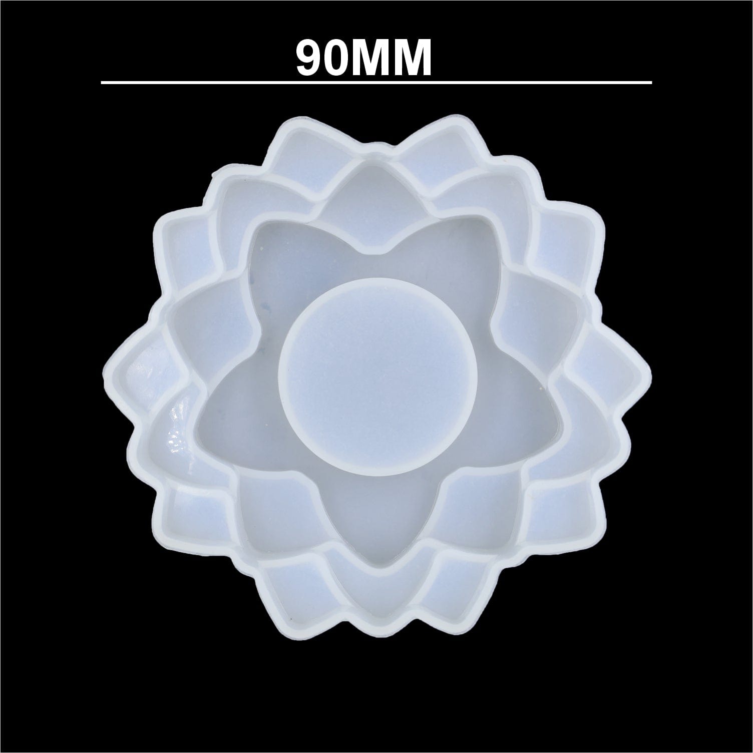 My Store Silicon Mould 3 Step Flower Tea light Holder Mould