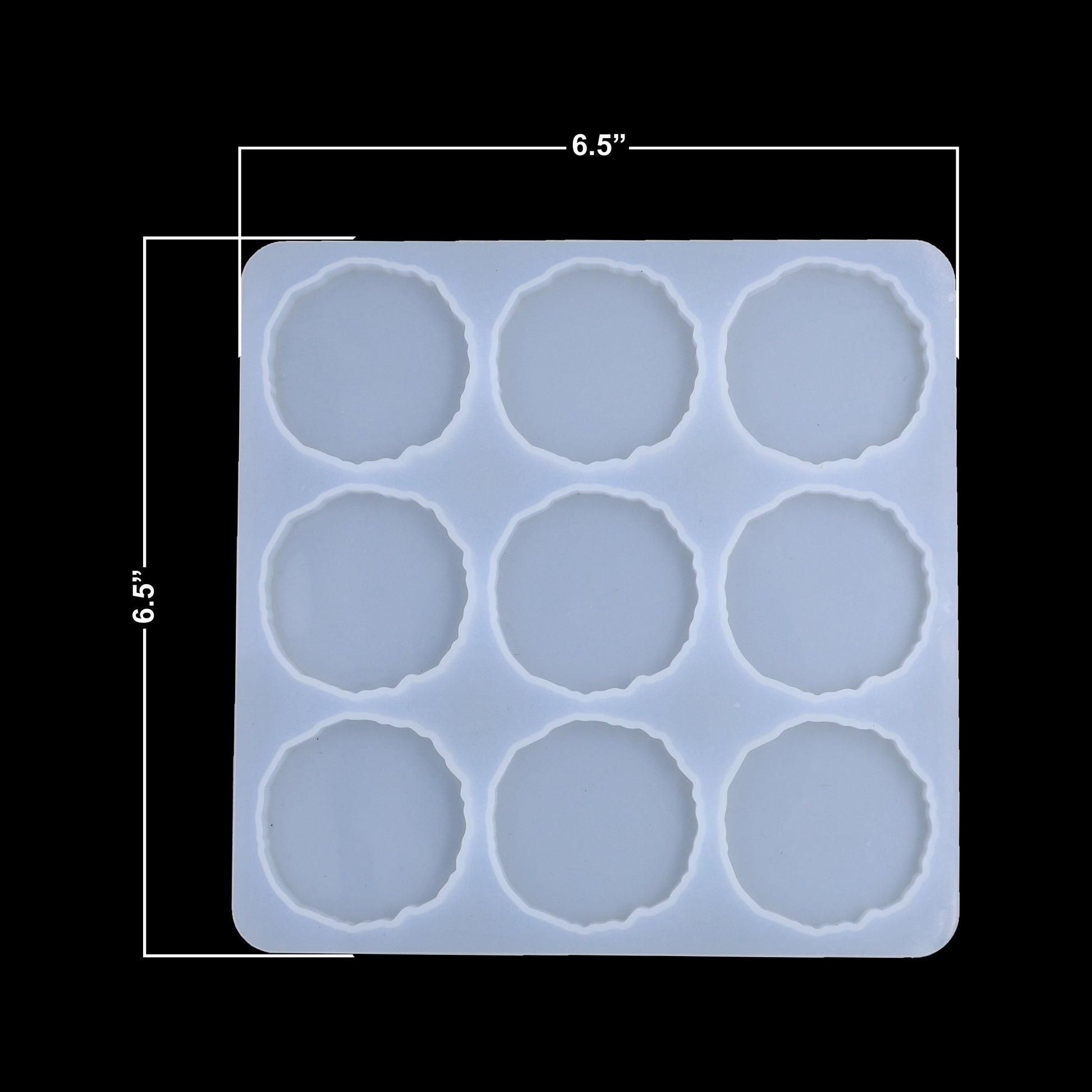 My Store Silicon Mould 9 Cavity 2" Agate Keychain & Pendant Mould
