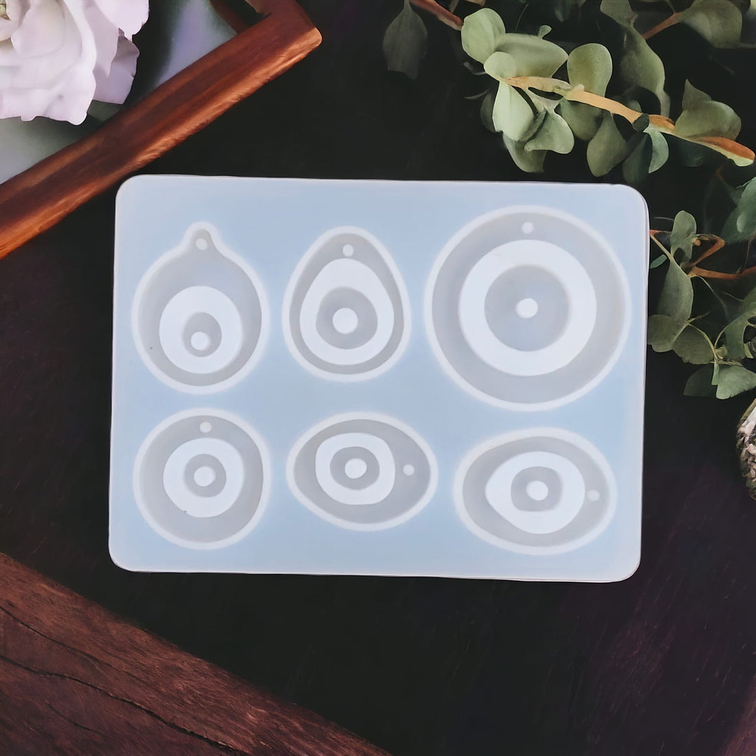 My Store Silicon Mould 6 Cavity Evil Eye Mould