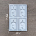 Crafteria Silicon Mould 4 Cavity Ganpatiji (Ganesh) Keychain Mould