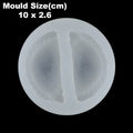 My Store 2 Cavity Gujiya Shape Candle Mould