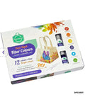 Crafteria Dope-Dyed Fiber Colours DIY Kit – 12 Bright Colours for Creative Art