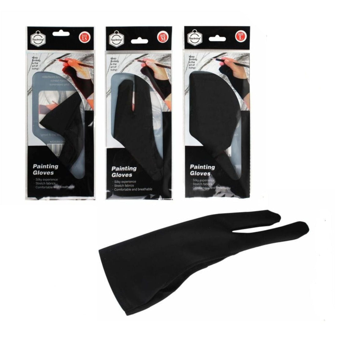 Keep Smiling POTTERY TOOL Painting Gloves Medium