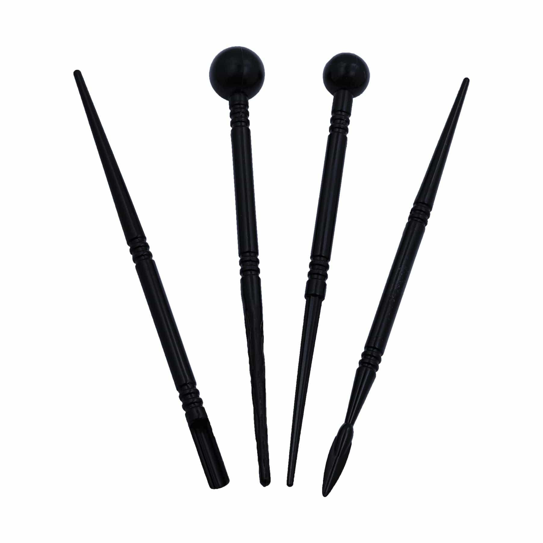 Keep Smiling POTTERY TOOL 4Pcs Soft Pottery Petal Pill Stick
