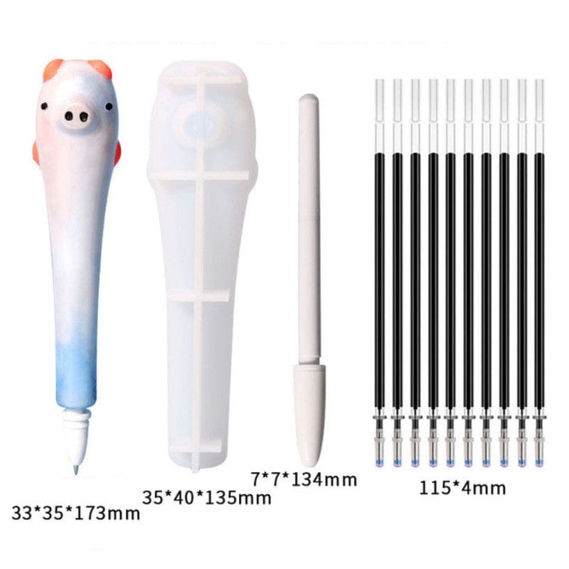 My Store Silicon Mould PIG PEN MOULD + 1 REFILL COVER + 10 REFILL MOULD