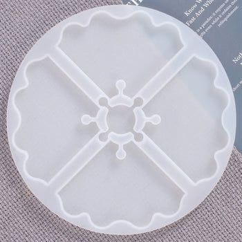 My Store Silicon Mould 4 CAVITY PUZZLE ZIG ZAG PIZZA COASTER MOULD