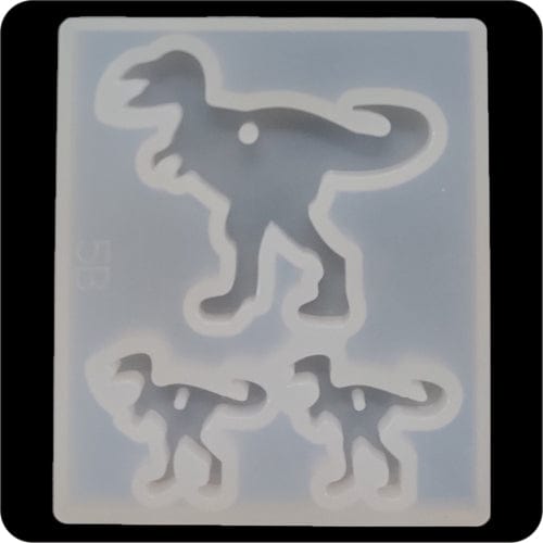 My Store Silicon Mould 3 IN 1 DINOSAUR MOULD