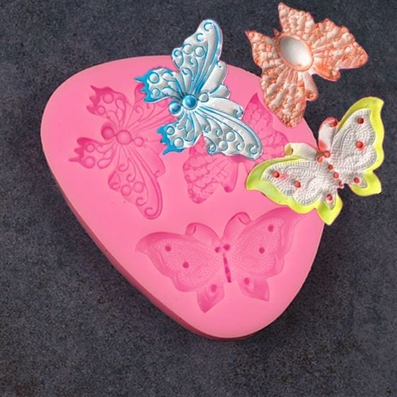 My Store Silicon Mould 3 IN 1 DESIGNER BUTTERFLY MOULD